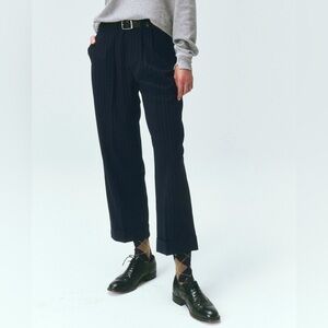 The Tradesman Pant in Navy Pin Stripe